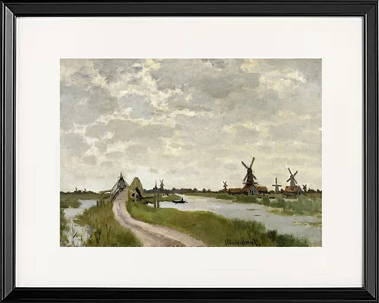 Vindmøller nær Zaandam – 1871