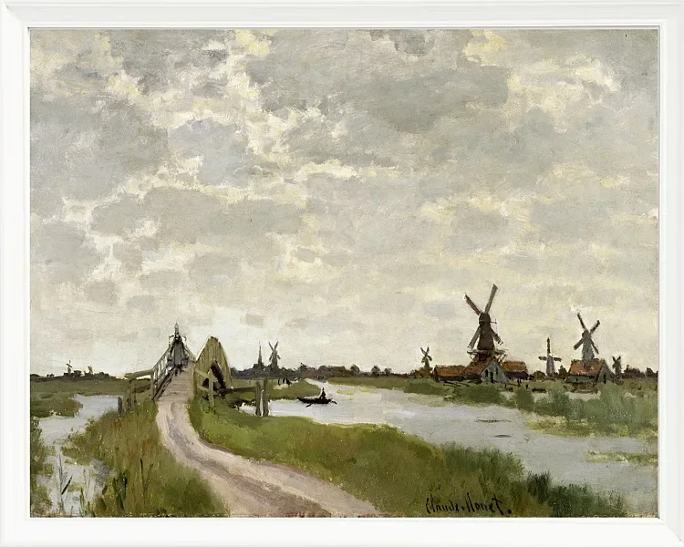 Vindmøller nær Zaandam – 1871