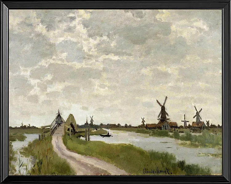 Vindmøller nær Zaandam – 1871