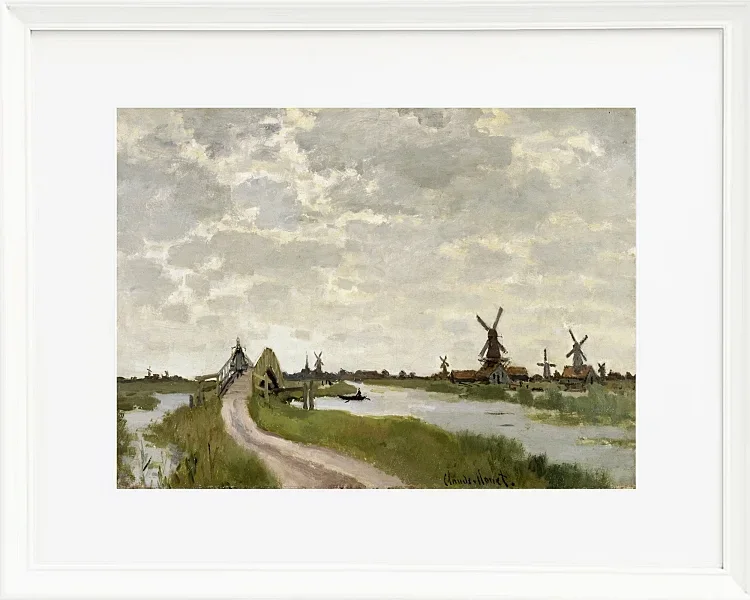 Vindmøller nær Zaandam – 1871