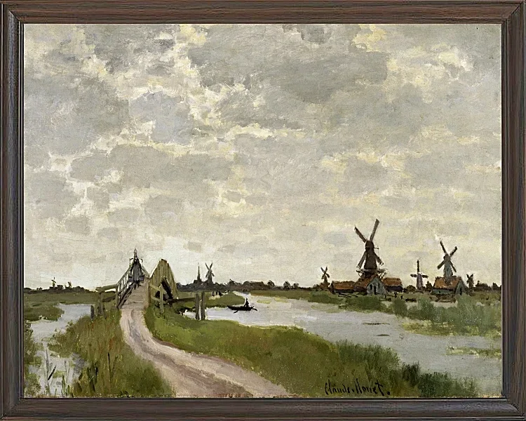 Vindmøller nær Zaandam – 1871