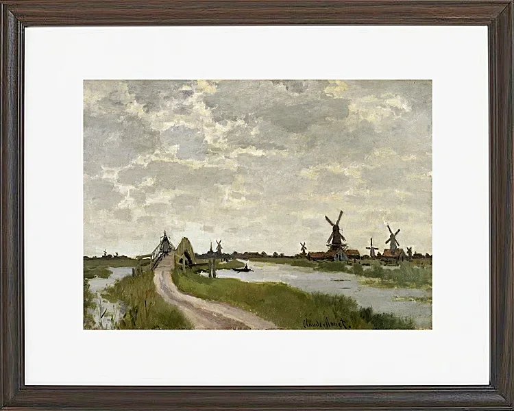 Vindmøller nær Zaandam – 1871