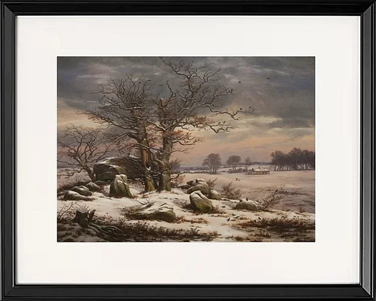 Winterlandschaft bei Vordingborg - 1827