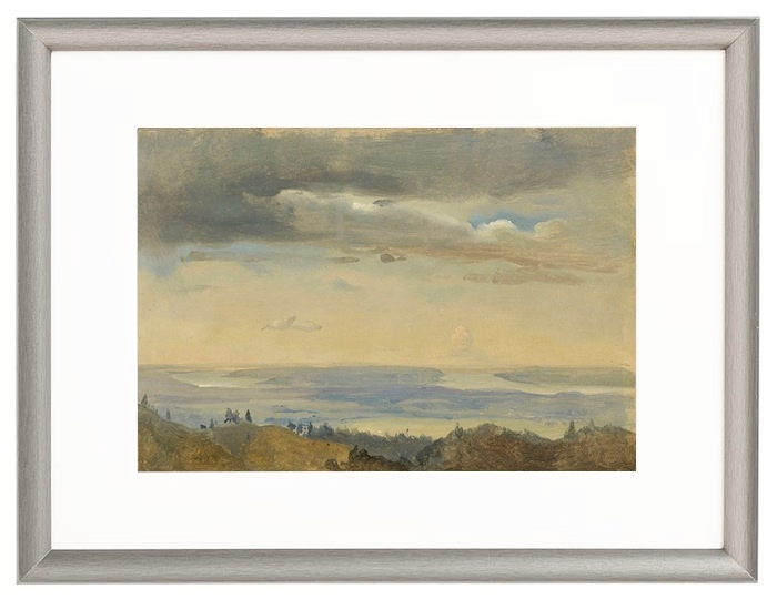 Wolkenstudie mit Flusslandschaft - 1825