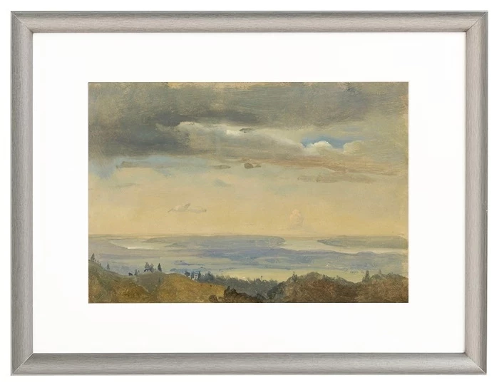 Wolkenstudie mit Flusslandschaft - 1825