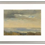 Wolkenstudie mit Flusslandschaft - 1825