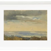 Wolkenstudie mit Flusslandschaft - 1825