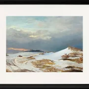 Winterlandschaft mit Nordsee ländlichem Charakter – 1841