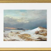 Winterlandschaft mit Nordsee ländlichem Charakter – 1841