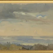 Wolkenstudie mit Flusslandschaft - 1825