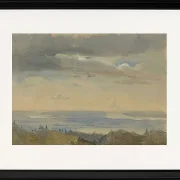 Wolkenstudie mit Flusslandschaft - 1825