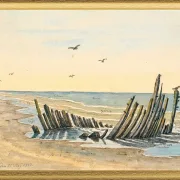 Wrack am Strand Nordstranden - 1832