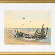 Wrack am Strand Nordstranden - 1832