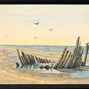Wrack am Strand Nordstranden - 1832