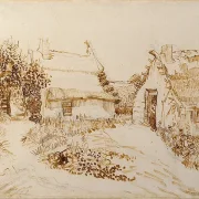 To hytter ved Saintes-Maries-de-la-Mer - 1888