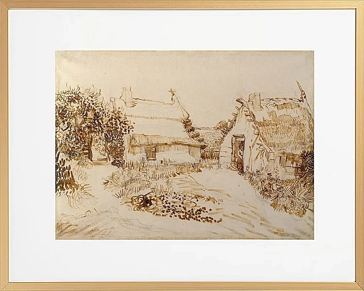 To hytter ved Saintes-Maries-de-la-Mer - 1888