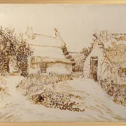 To hytter ved Saintes-Maries-de-la-Mer - 1888