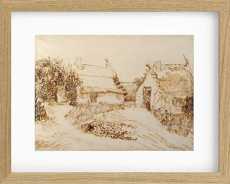 To hytter ved Saintes-Maries-de-la-Mer - 1888