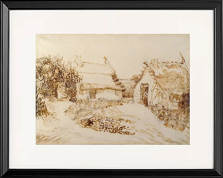 To hytter ved Saintes-Maries-de-la-Mer - 1888
