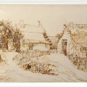 To hytter ved Saintes-Maries-de-la-Mer - 1888