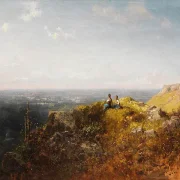 Zwei Dirndl auf der Alm - 1870