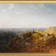 Zwei Dirndl auf der Alm - 1870