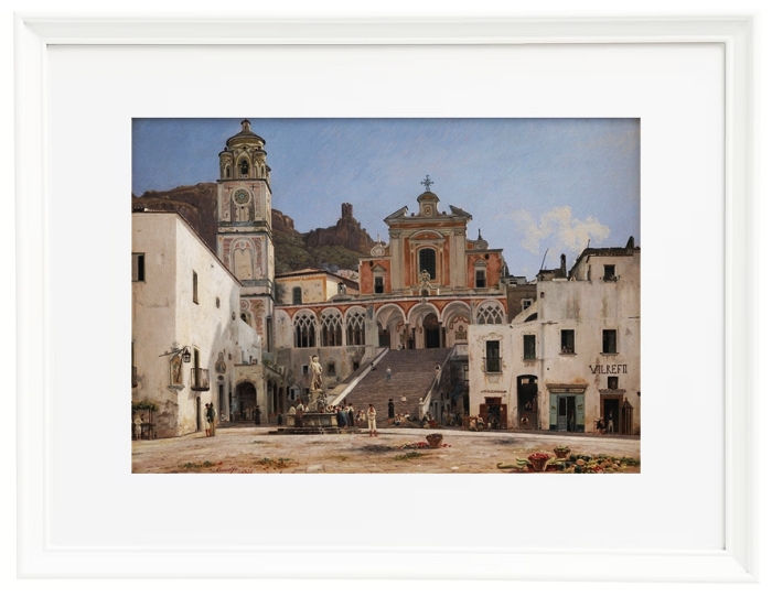 Blick auf den Platz in Amalfi – 1834