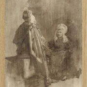Zwei Fischerfrauen im Gespräch - 1847