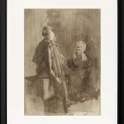 Zwei Fischerfrauen im Gespräch - 1847