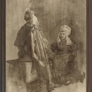 Zwei Fischerfrauen im Gespräch - 1847