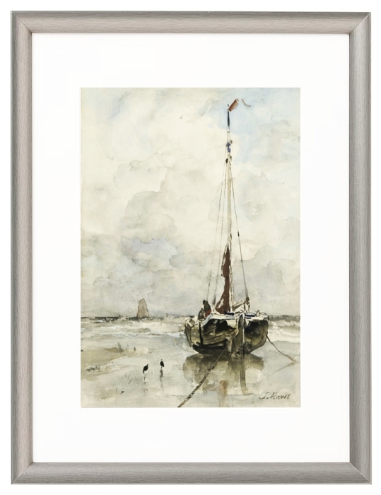 Fischerboote am Strand - 1847