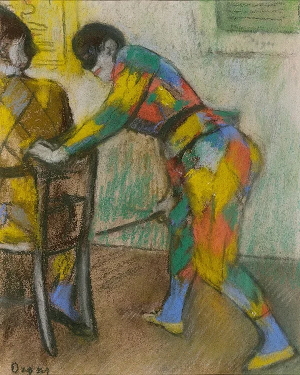 Zwei Harlekine - 1885