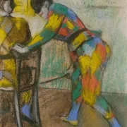 Zwei Harlekine - 1885