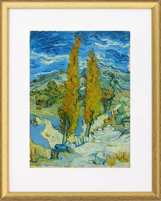 Zwei Pappeln in den Alpillen bei Saint-Rémy - 1889