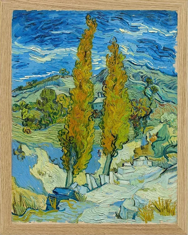 Zwei Pappeln in den Alpillen bei Saint-Rémy - 1889