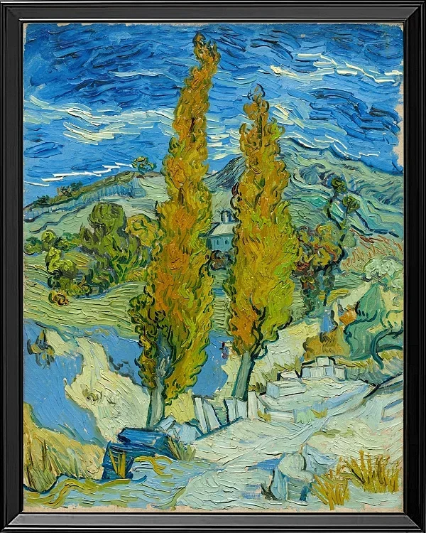 Zwei Pappeln in den Alpillen bei Saint-Rémy - 1889