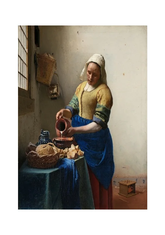 Johannes Vermeer - M&aelig;lkepigen