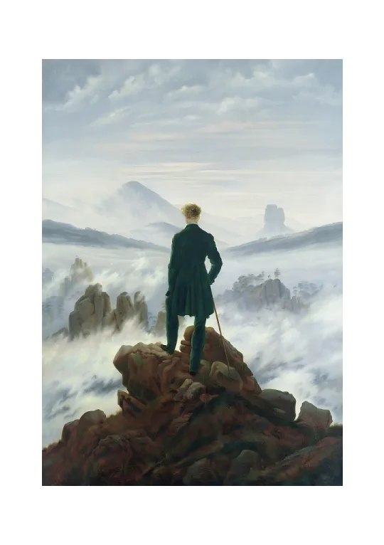 Caspar David Friedrich - Der Wanderer &uuml;ber dem Nebelmeer
