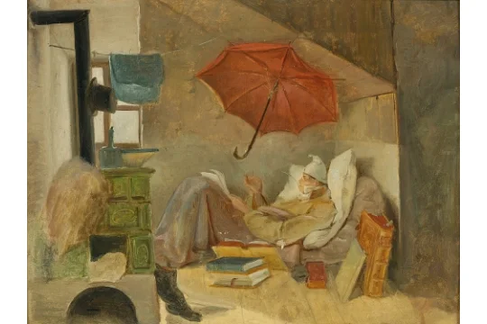 Carl Spitzweg - Den fattige digter