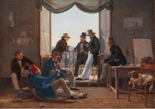 Constantin Hansen - Eine Gruppe d&auml;nischer K&uuml;nstler in Rom