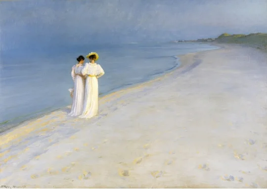 Peder Severin Kr&oslash;yer - Sommerabend am S&uuml;dstrand Skagen